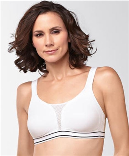 Amoena Performance Sports Bra, Soft Cup, with Adjustable Strap, Size 32D,  White Ref# 5265432DWH KU54109304-Each