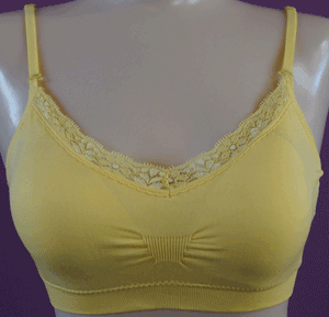 Coobie Seamless V-Neck With Lace Bra, Full Size, Hot Pink : :  Clothing, Shoes & Accessories